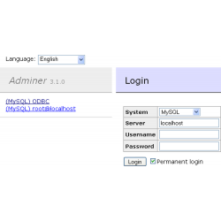 Adminer - database management in a single PHP file Back office modules 490,00 ₽